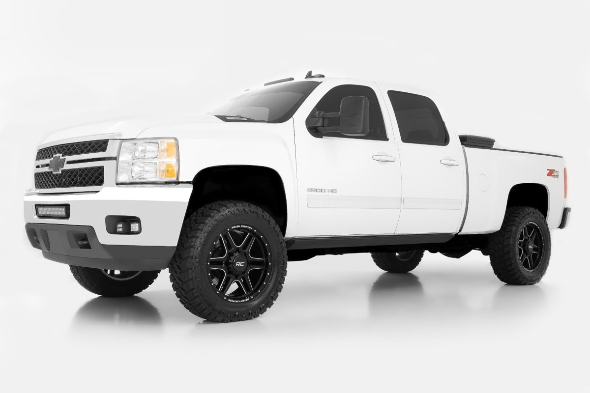 GMC Sierra 3500 HD Wheel - Rough Country - 92 Series One-Piece - Gloss Black with Milled Accents - '11-'19